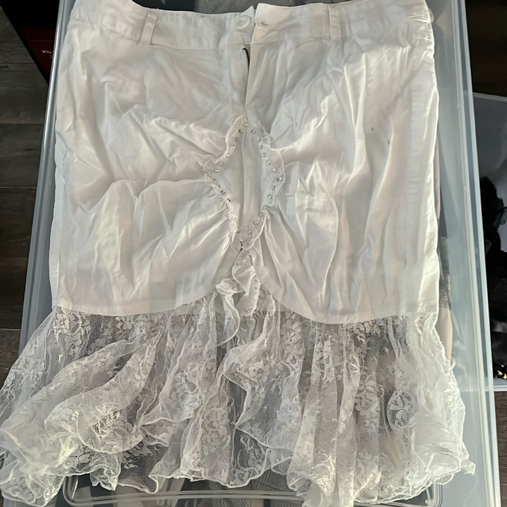 White lace dress